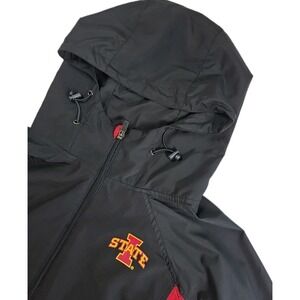 Men's‎ Colosseum Iowa State Cyclones Jacket Full Zip LARGE BLACK/RED HOOD